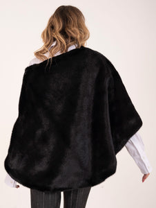 Eco Poncho Leon & Loulou Nero