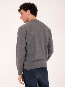 Felpa Zanieri Lambswool e Cashmere Grigio