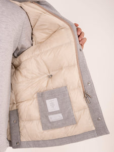 Field Jacket Eleventy Milano in Lana Grigio Chiaro