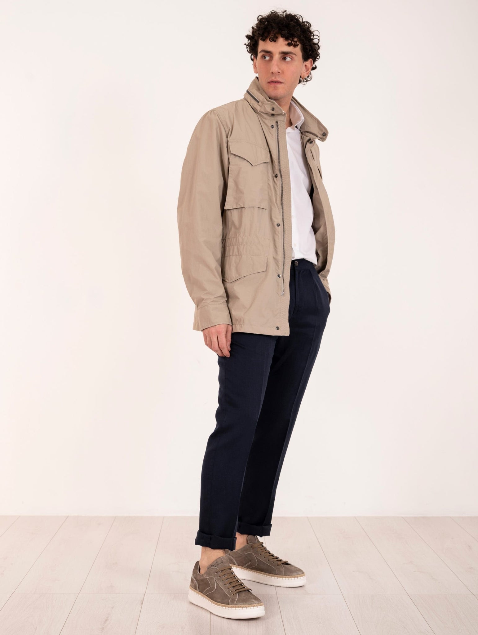 Field Jacket Mako Save The Duck in Poliestere Riciclato Beige