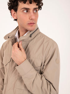 Field Jacket Mako Save The Duck in Poliestere Riciclato Beige