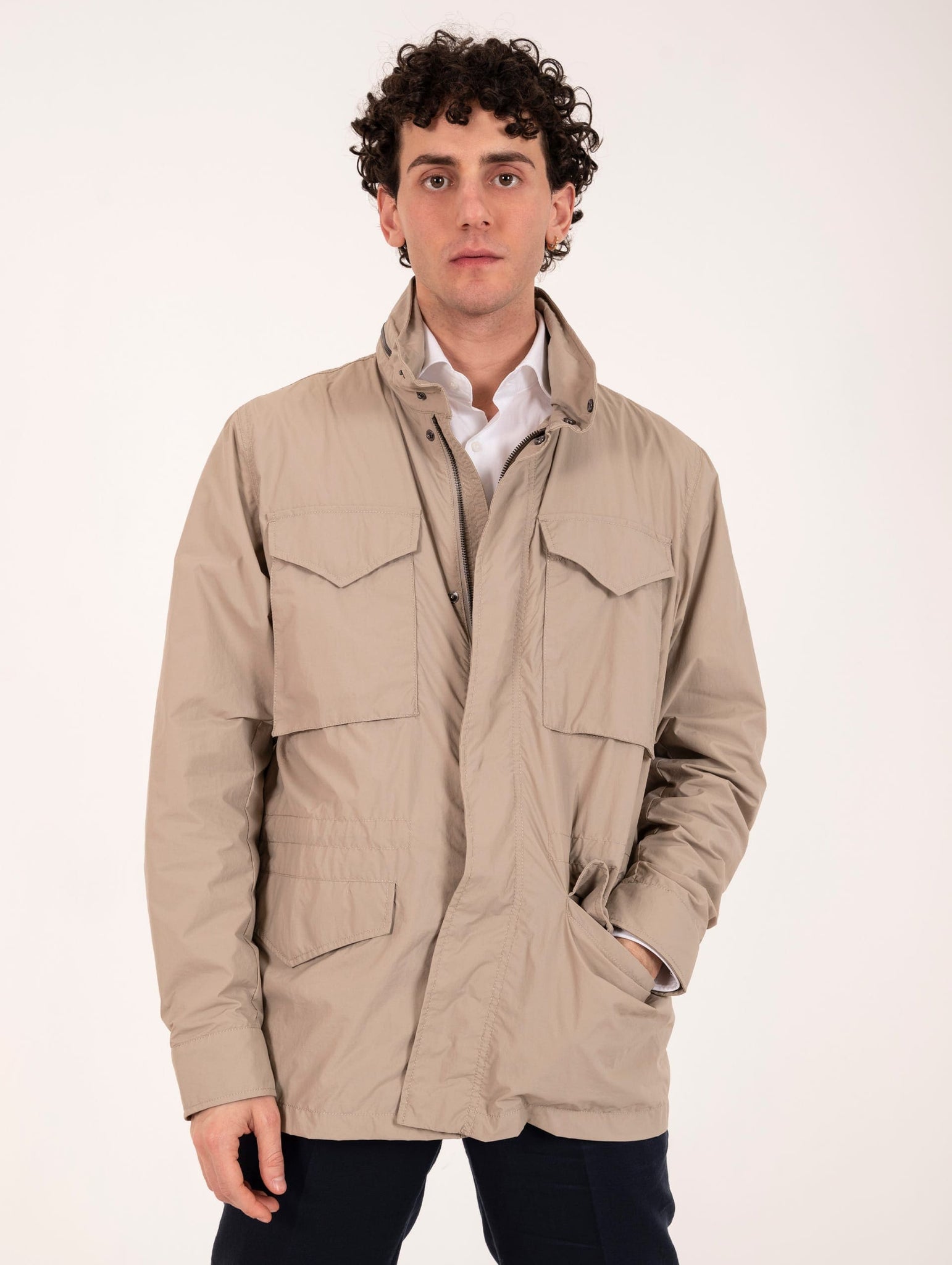 Field Jacket Mako Save The Duck in Poliestere Riciclato Beige