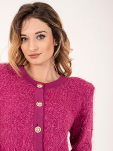 Giacca Chanel Simona Corsellini Fil Coupè Lurex Fucsia