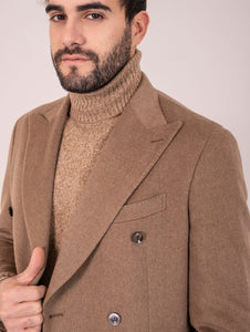 Giacca Four Stroke in Puro Cashmere Loro Piana Cammello