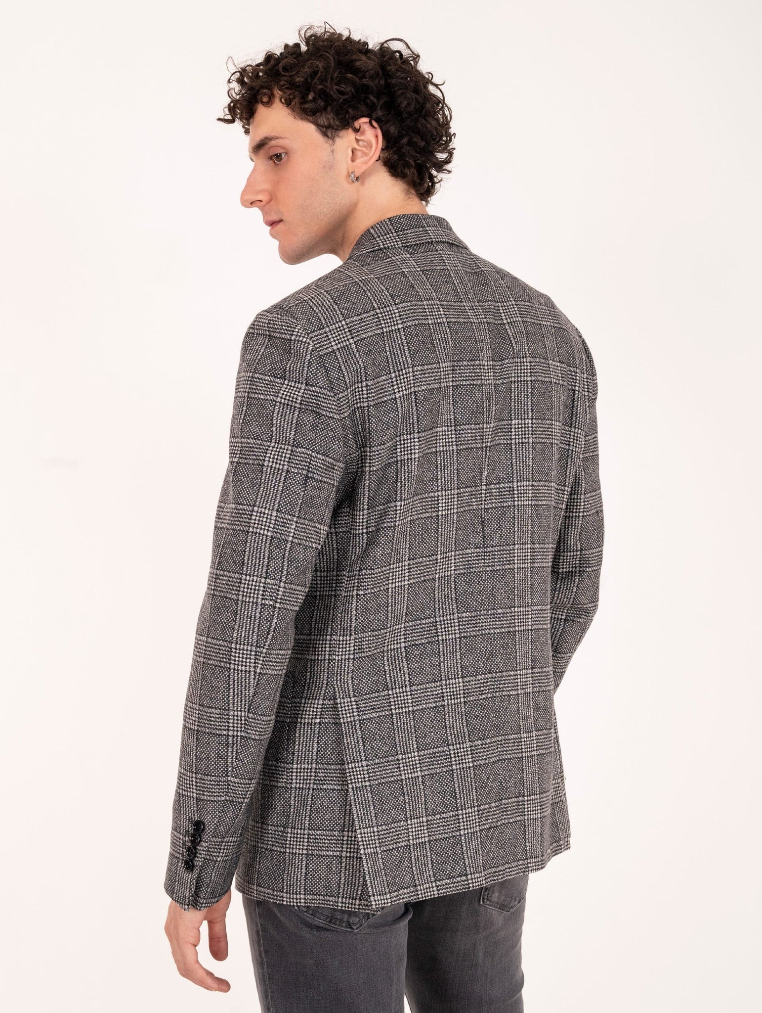 Giacca Lardini Special Line in Lana e Cashmere Fantasia Check