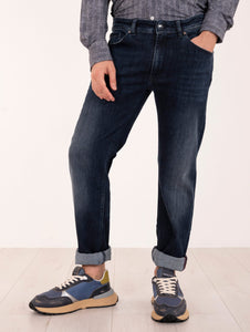 Jeans Barmas in Cotone Stretch Denim Scuro