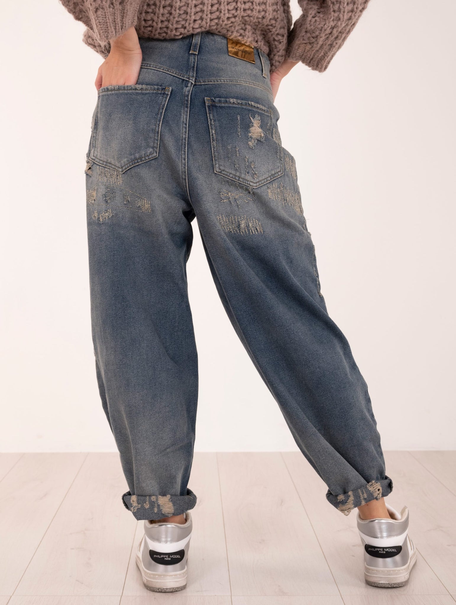 Jeans Boho Brand Unique con Rotture