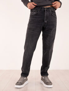 Jeans Lardini in Cotone Denim Nero