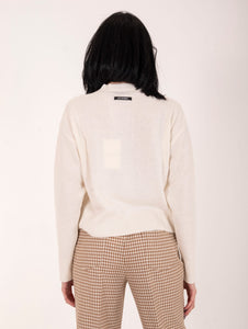 Maglia Cropped Roy Roger's Misto Lana Panna