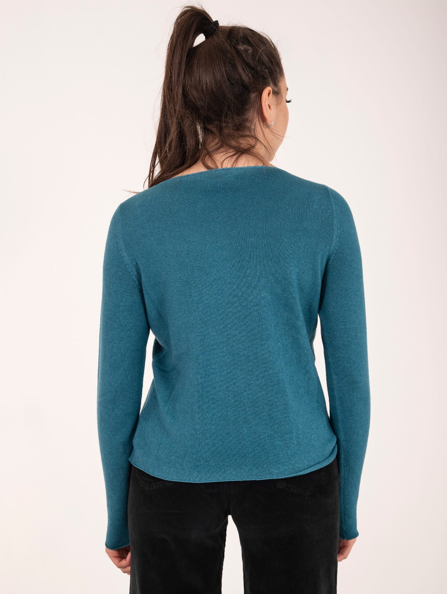 Maglia Girocollo Base in Lana Merinos e Cashmere Tiffany