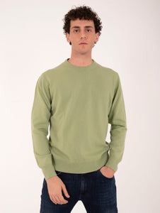 Maglia Girocollo Zanieri Lambswool e Cashmere Lichene