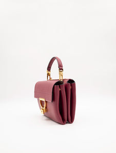 Mini Bag Coccinelle Arlettis in Pelle Martellata Rosso