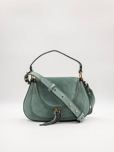 Mini Bag Coccinelle Sole in Suede Verde