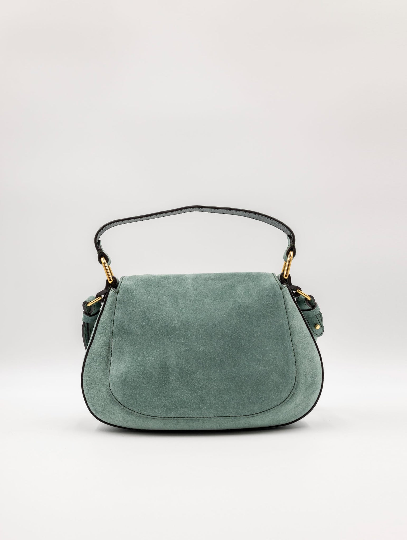 Mini Bag Coccinelle Sole in Suede Verde