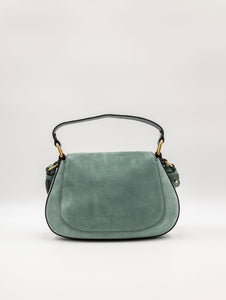 Mini Bag Coccinelle Sole in Suede Verde