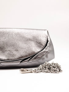 Minibag Adele Gianni Chiarini in Pelle Laminata Argento