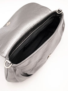 Minibag Adele Gianni Chiarini in Pelle Laminata Argento