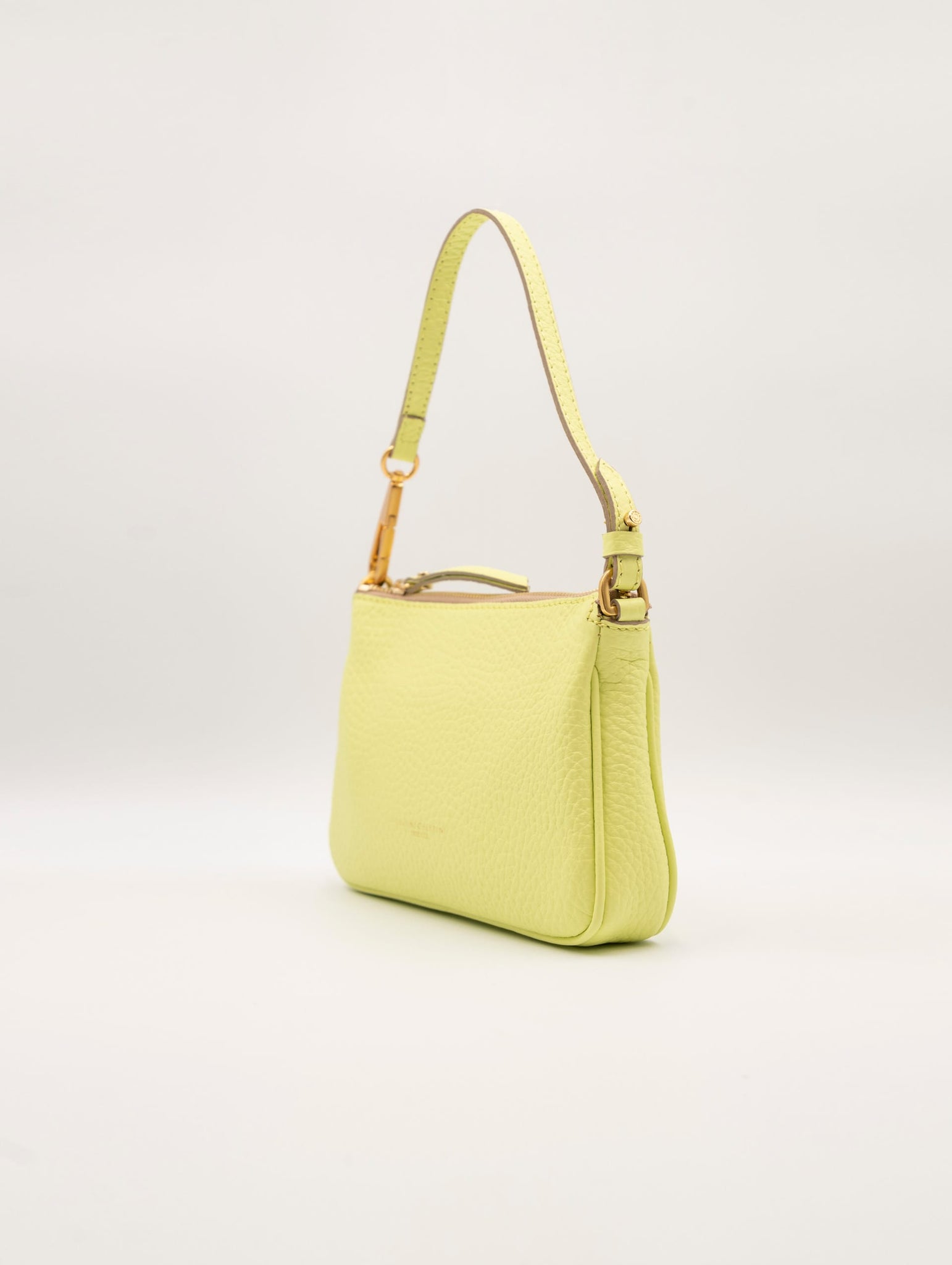 Minibag Brooke Gianni Chiarini In Pelle Martellata Lime