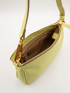 Minibag Brooke Gianni Chiarini In Pelle Martellata Lime