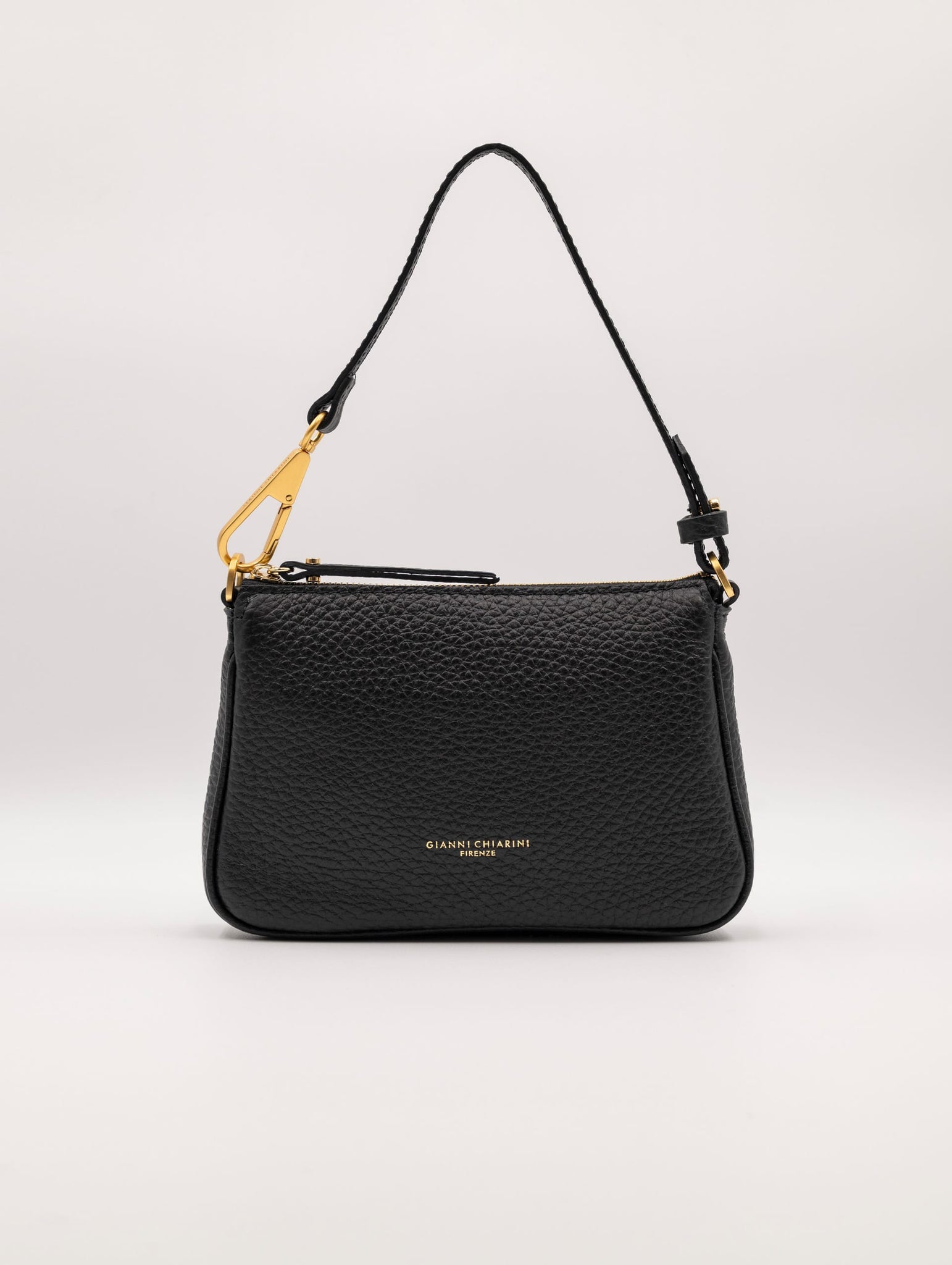 Minibag Brooke Gianni Chiarini In Pelle Martellata Nera