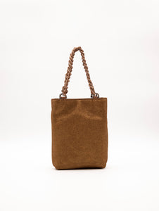 Minibag Camilla Gianni Chiarini in Pelle Lurex Cognac