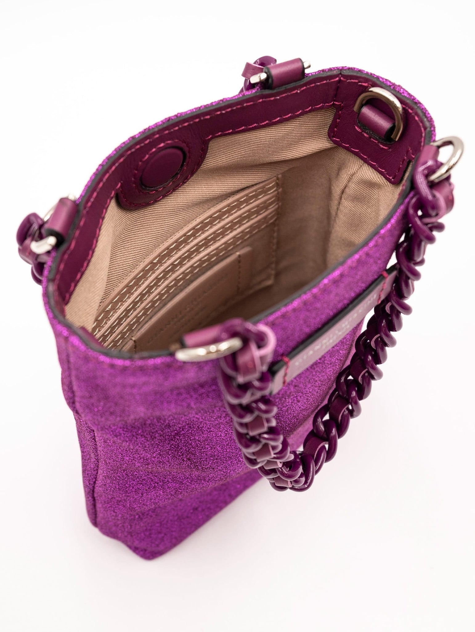 Minibag Camilla Gianni Chiarini in Pelle Lurex Fucsia