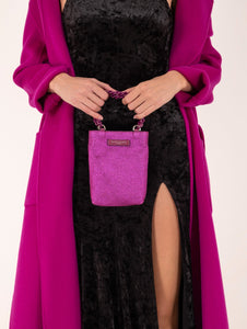 Minibag Camilla Gianni Chiarini in Pelle Lurex Fucsia