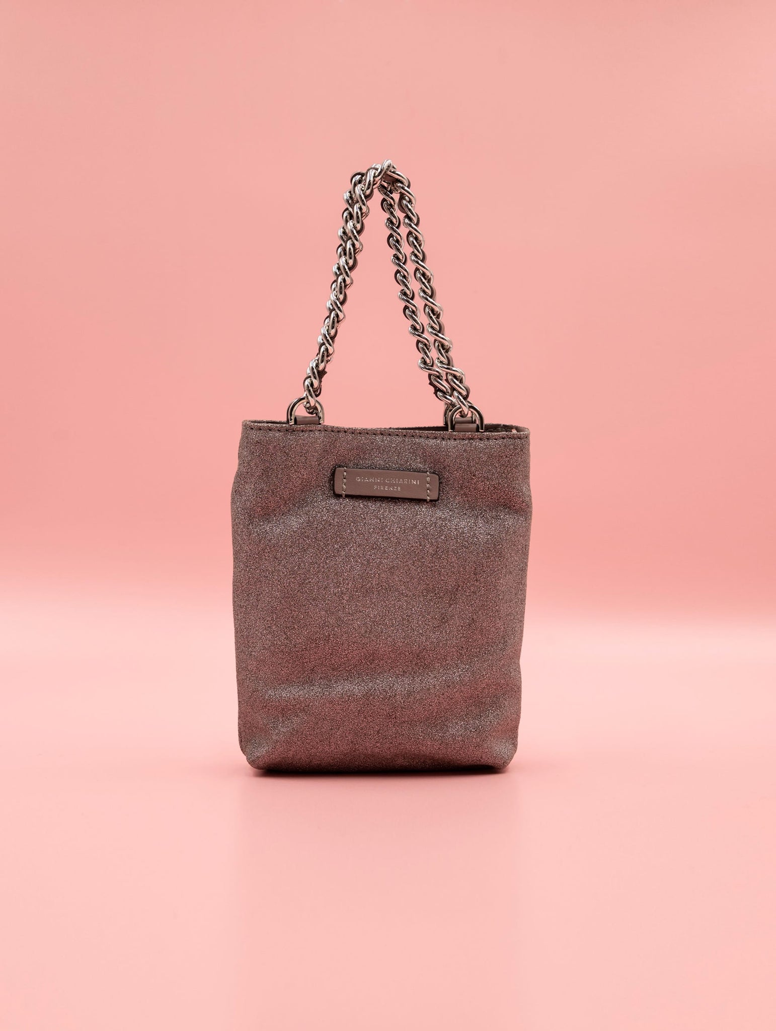 Minibag Camilla Gianni Chiarini in Pelle Lurex Rosa