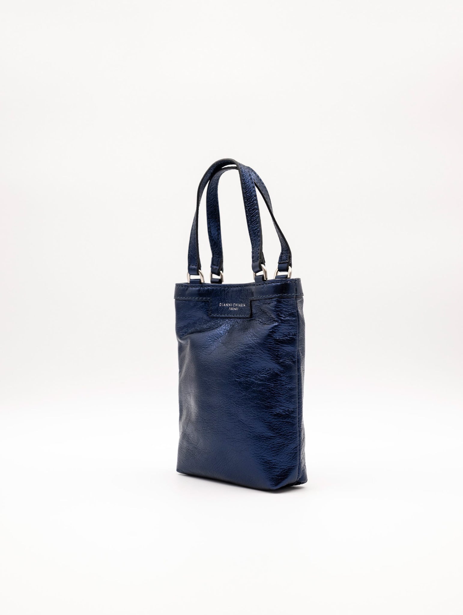 Minibag Camilla Gianni Chiarini in Pelle Martellata Blu