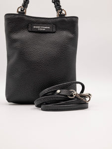 Minibag Camilla Gianni Chiarini in Pelle Martellata Nera