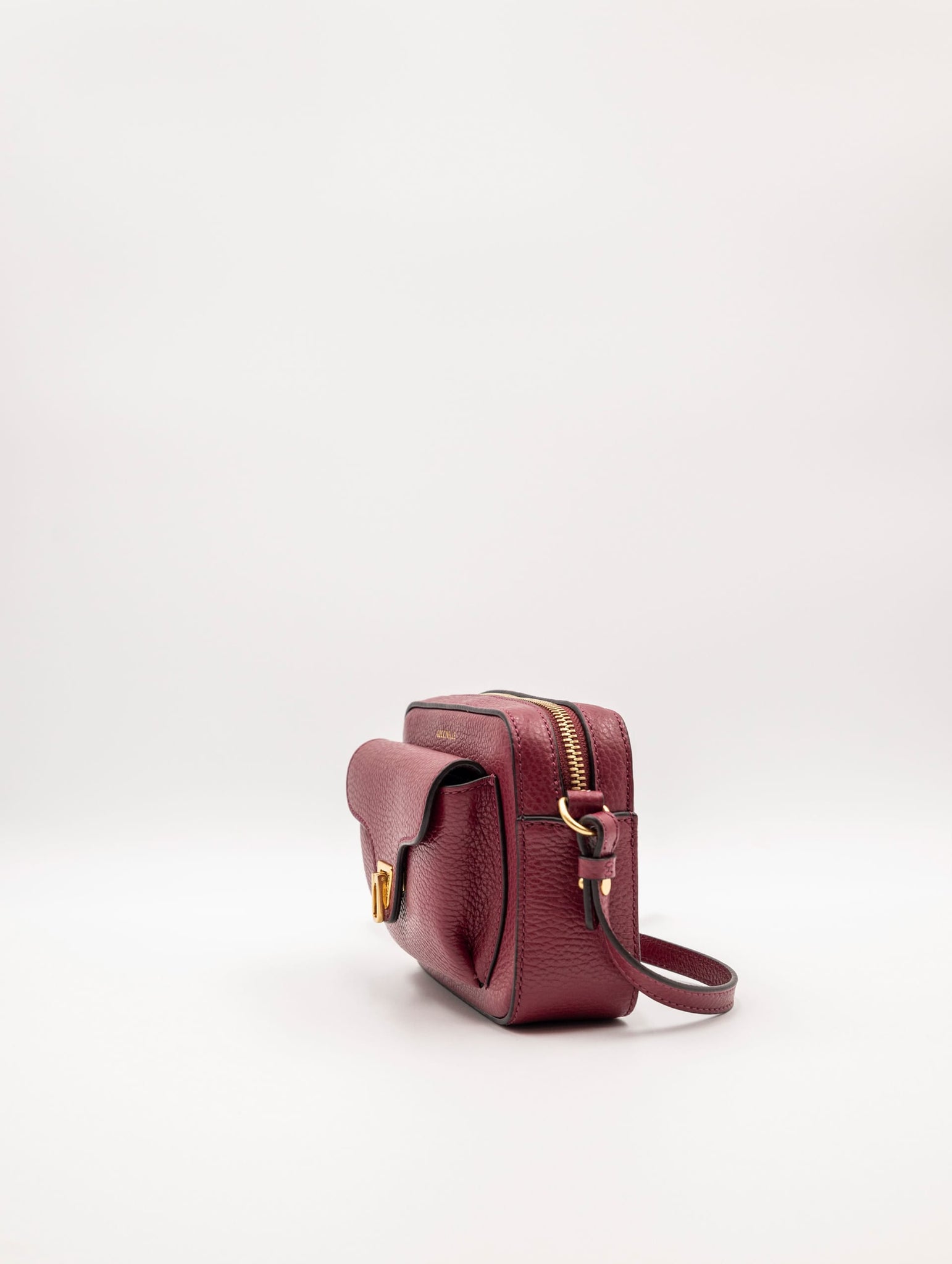 Minibag Coccinelle Beat in Pelle Martellata Rosso