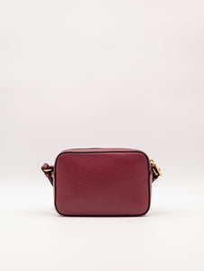 Minibag Coccinelle Beat in Pelle Martellata Rosso