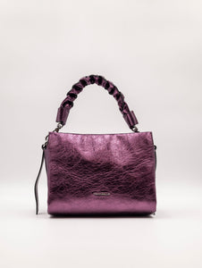 Minibag Coccinelle Boheme Shiny Goat Prugna