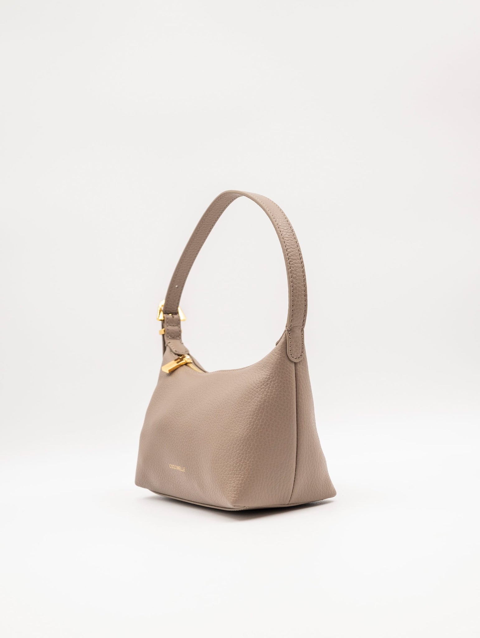 Minibag Coccinelle in Pelle Martellata Beige