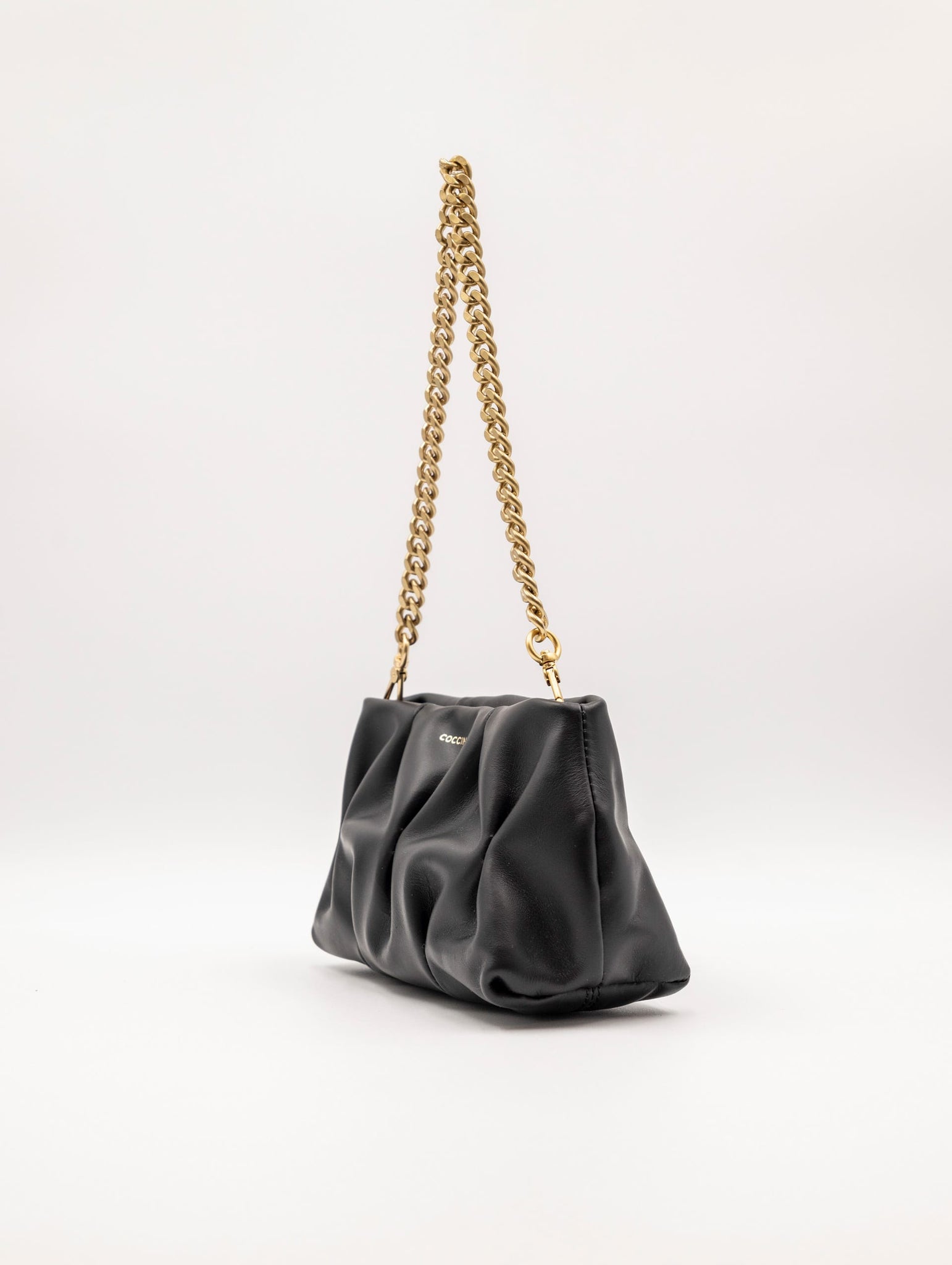 Minibag Coccinelle Ophelie in Pelle Goodie Nero