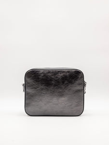 Minibag Coccinelle Shiny Goat Nera