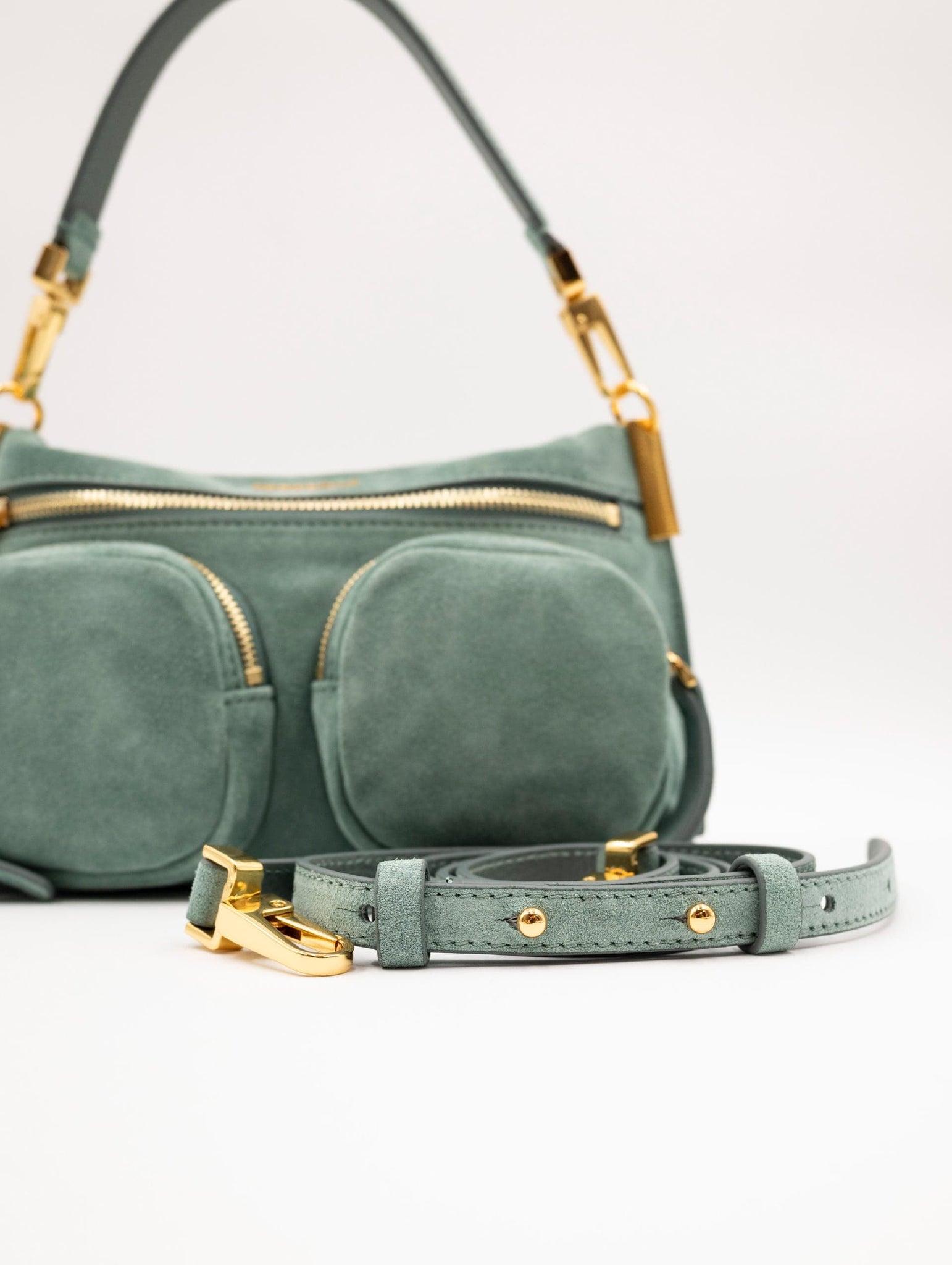 Minibag Hyle Coccinelle in Suede Verde