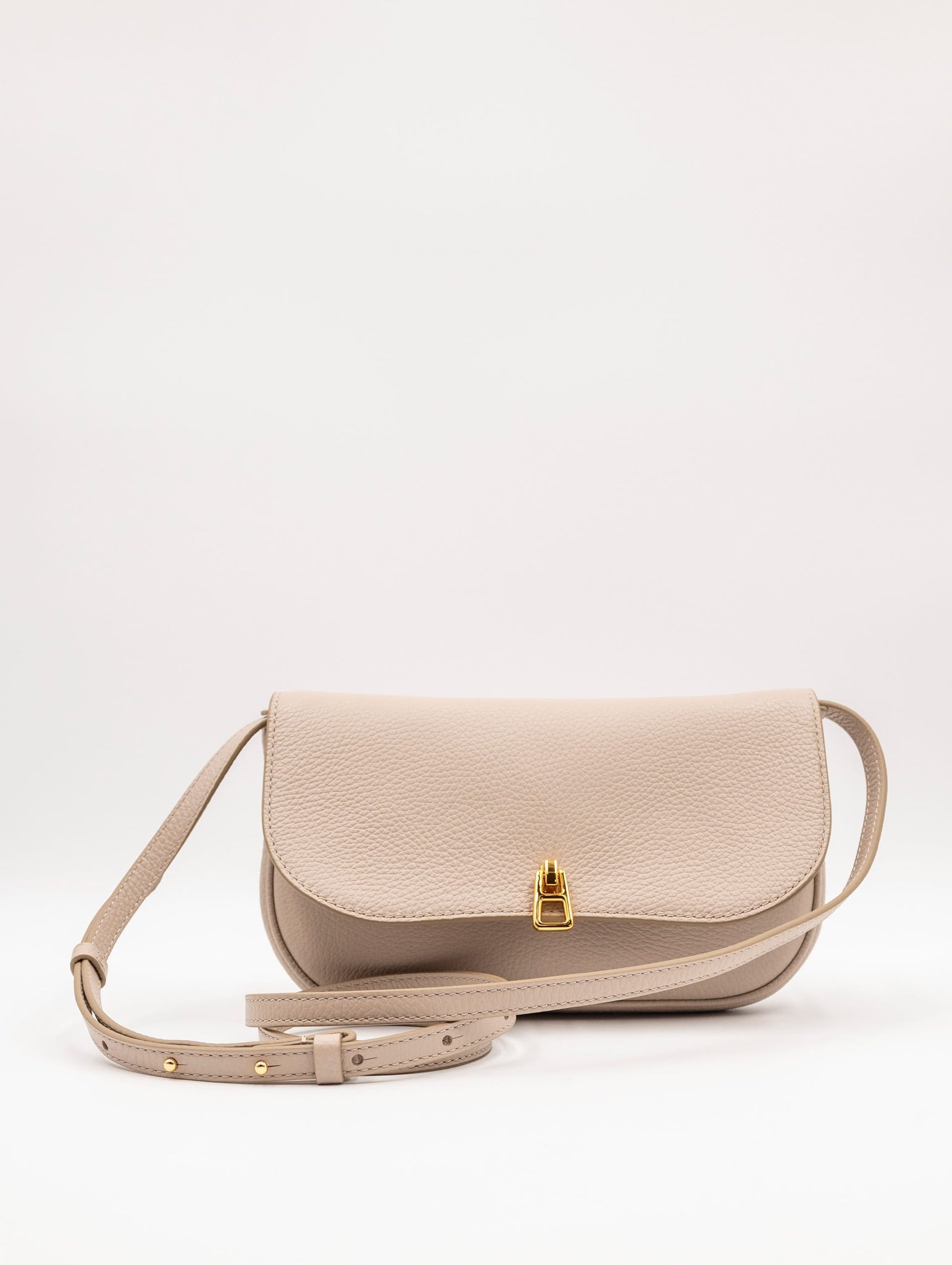 Minibag Magie Coccinelle in Pelle Martellata Beige