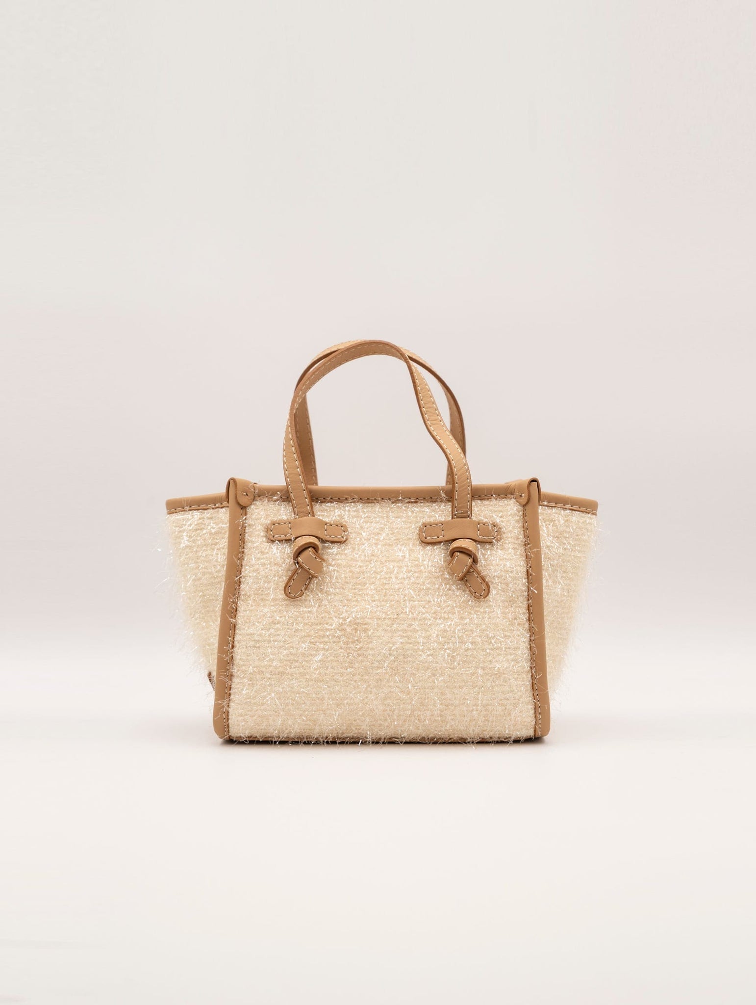 Minibag Miss Marcella Gianni Chiarini in Pelle e Tessuto Naturale