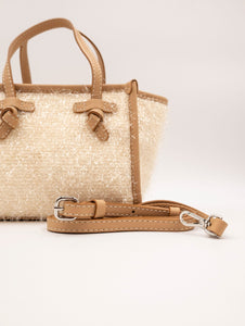 Minibag Miss Marcella Gianni Chiarini in Pelle e Tessuto Naturale