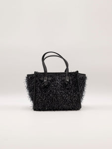 Minibag Miss Marcella Gianni Chiarini in Pelle e Tessuto Nero