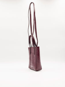 Minibag Superlight Gianni Chiarini in Pelle Martellata Bordeaux