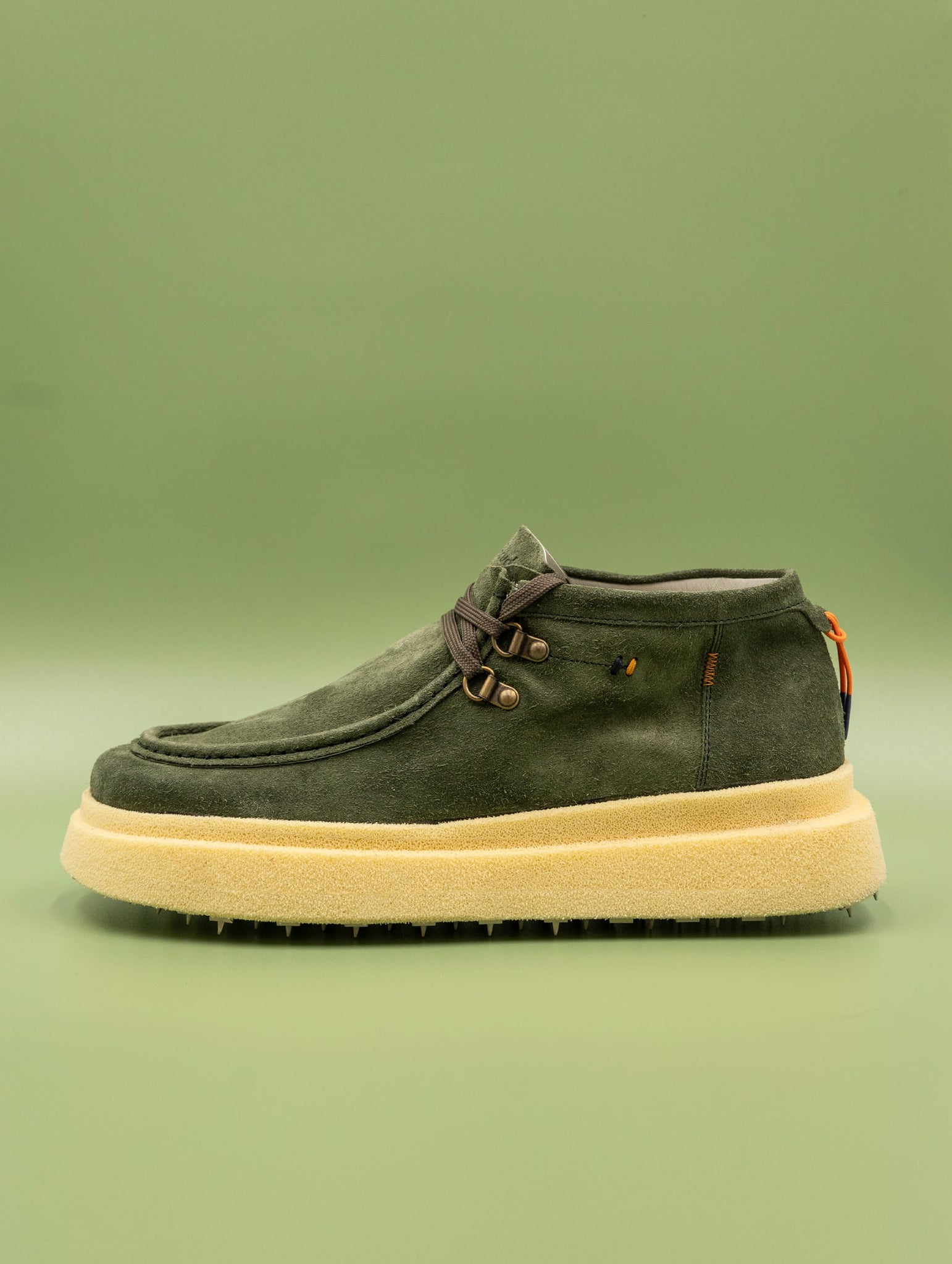 Mocassino Barracuda Allen in Vitello Scamosciato Militare