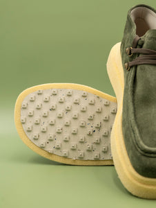 Mocassino Barracuda Allen in Vitello Scamosciato Militare