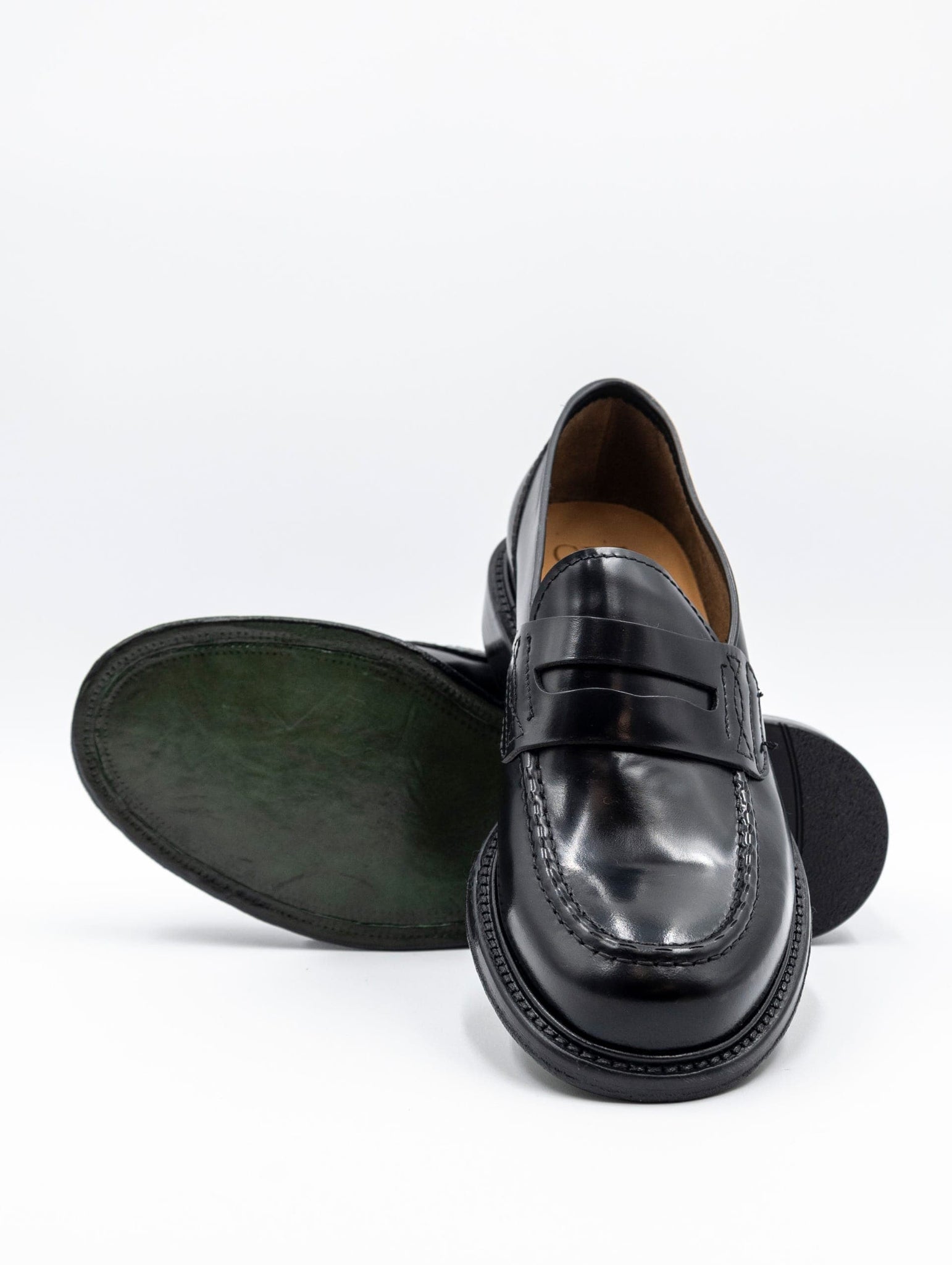 Mocassino Green George in Pelle Lucida Nero