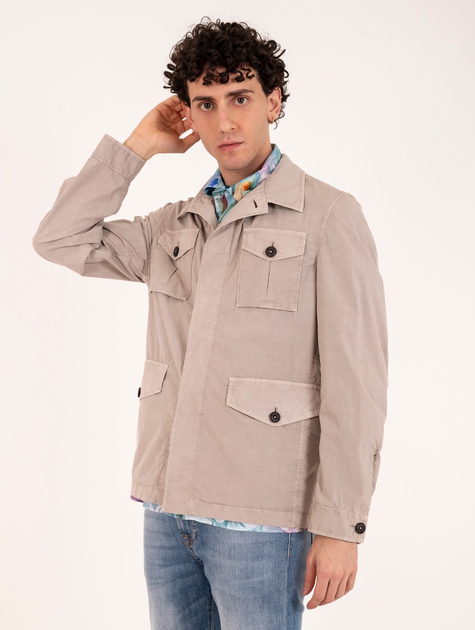 Overshirt L.B.M. 1911 in Cotone Beige