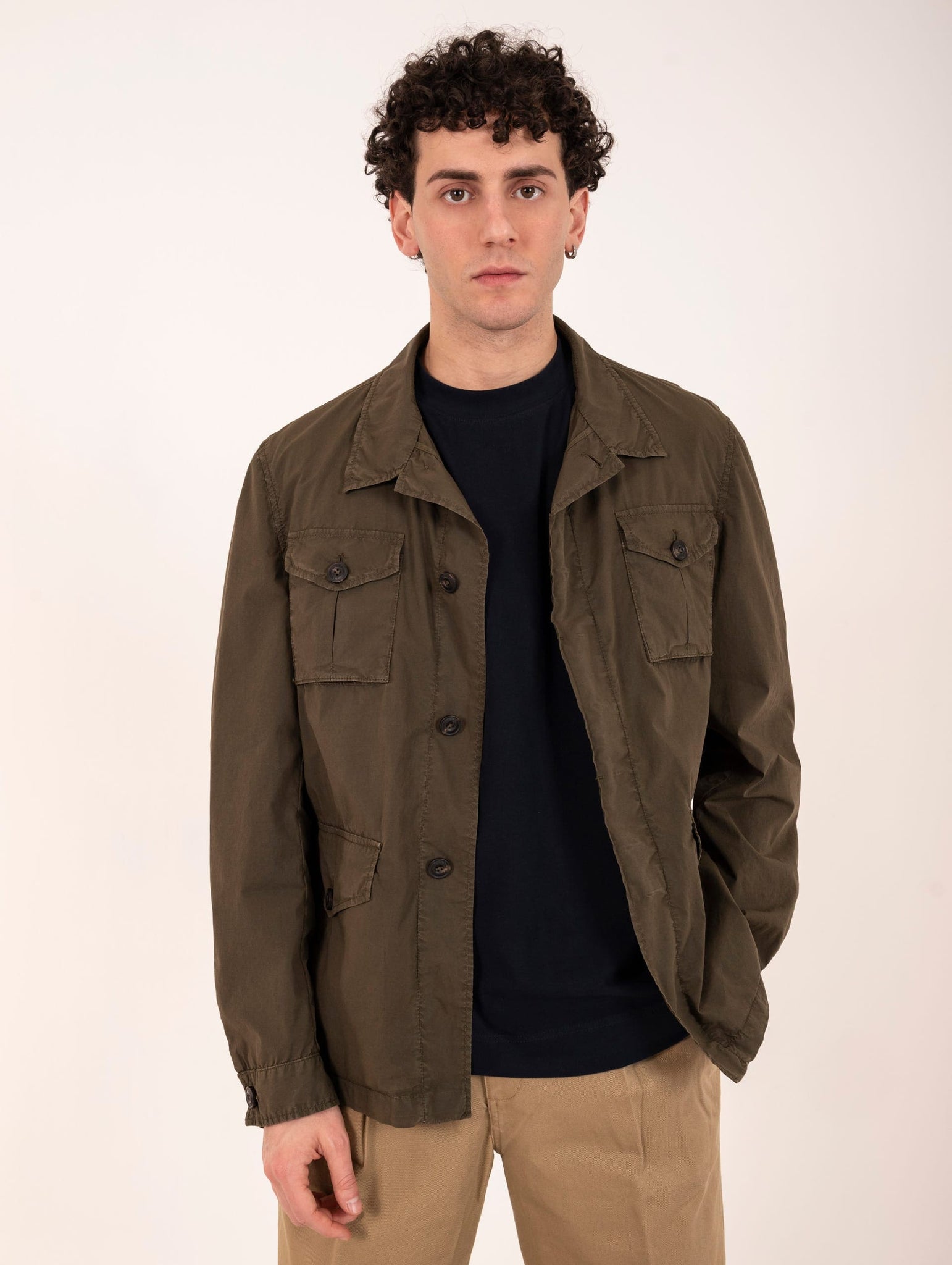 Overshirt L.B.M. 1911 in Cotone Oliva