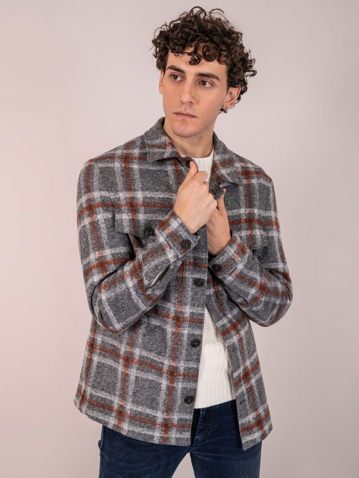 Overshirt L.B.M. 1911 in Jersey Grigia