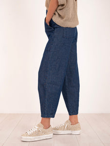 Pantalone Alessia Santi in Cotone e Lino Denim