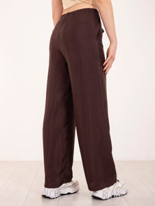 Pantalone Alysi in Seta Cioccolato